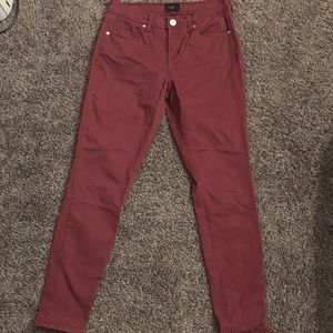 Light maroon jeans